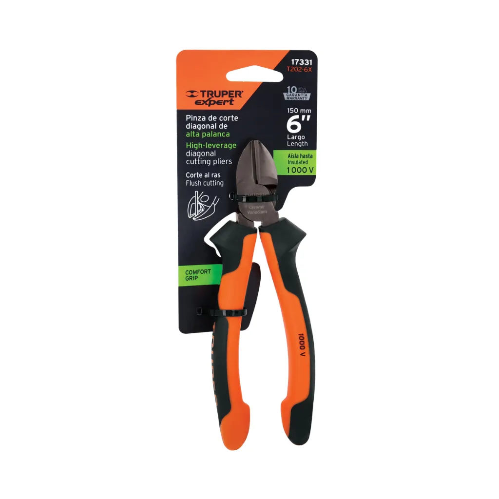 [17331] ALICATE CORTE DIAGONAL 6" (T202-6X) TRUPER
