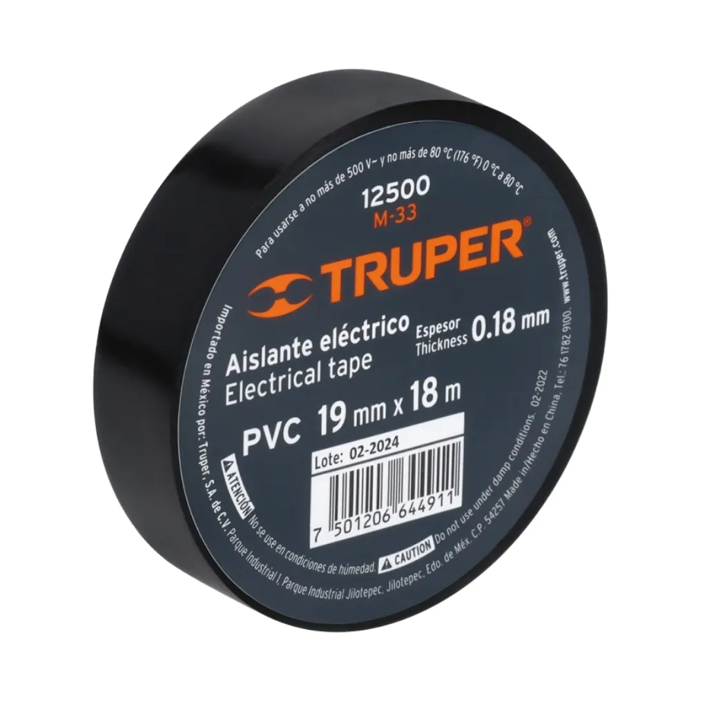 [12500] CINTA AISLANTE 18M 33 NEGRO TRUPER