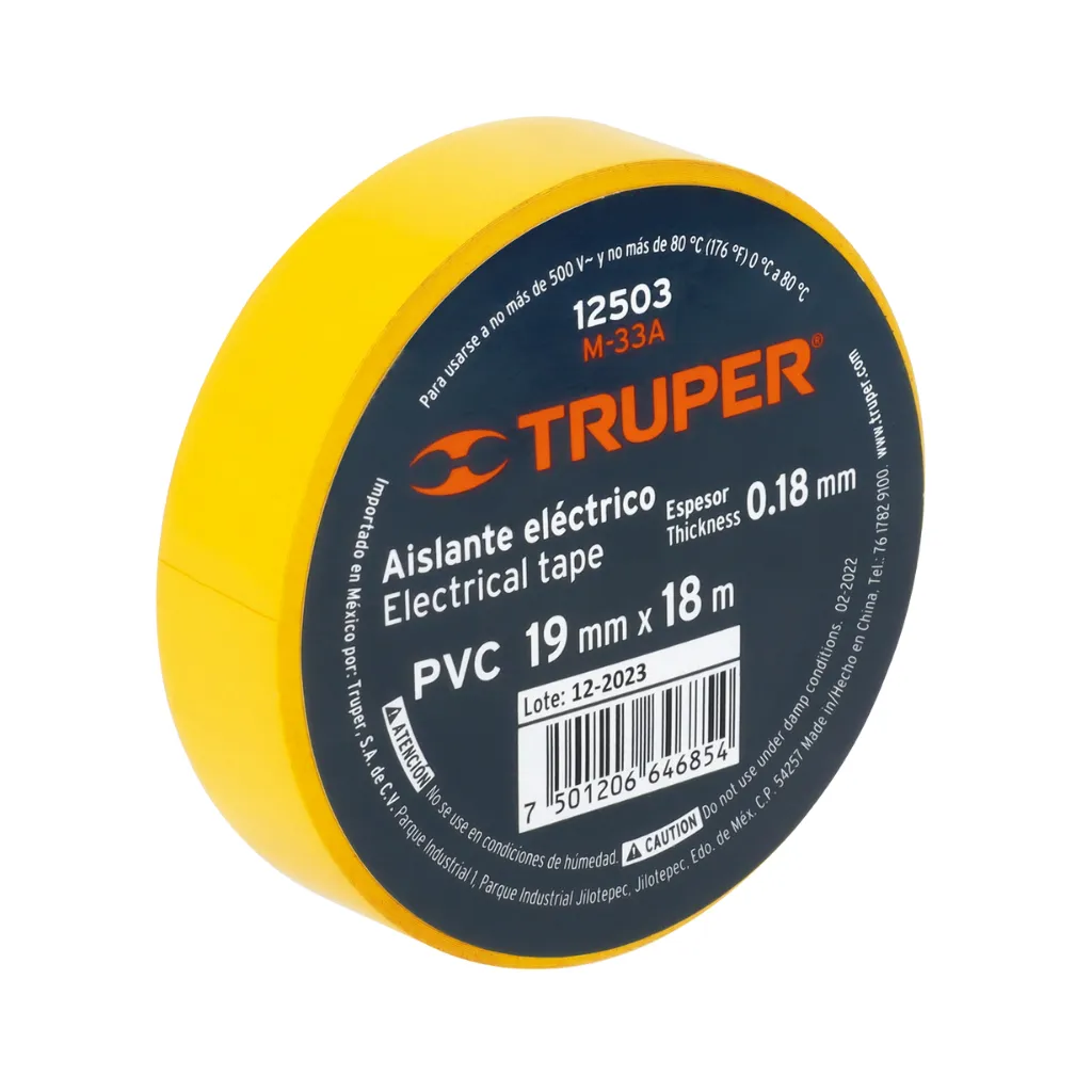CINTA AISLANTE 18M 33 AMARILLO TRUPER