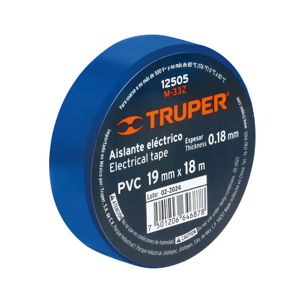 CINTA AISLANTE 18M 33 AZUL TRUPER