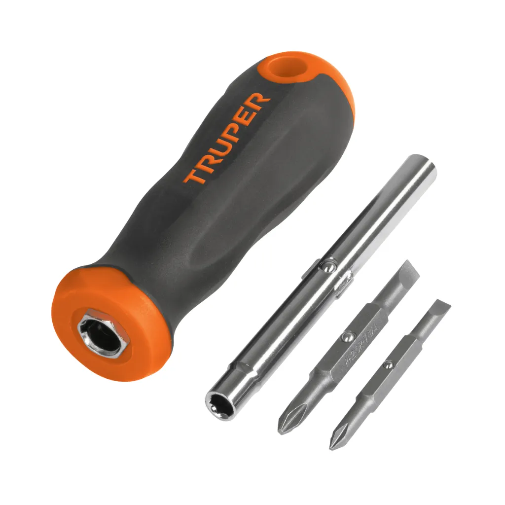 [14200] JUEGO DE DESARMADOR 4 EN 1 C/DOS PUNTAS DOBLE (DT-4) TRUPER