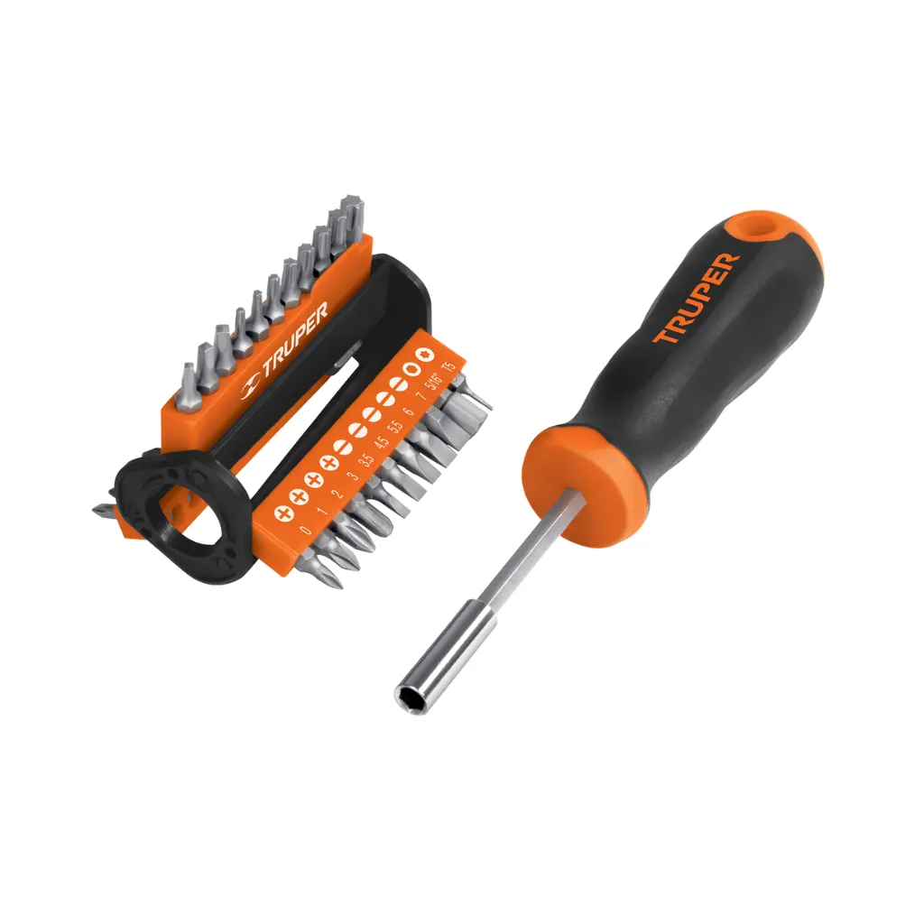 [13595] JUEGO DE DESARMADOR MULTIPUNTA  CON 33 PUNTAS (DMP-33) TRUPER