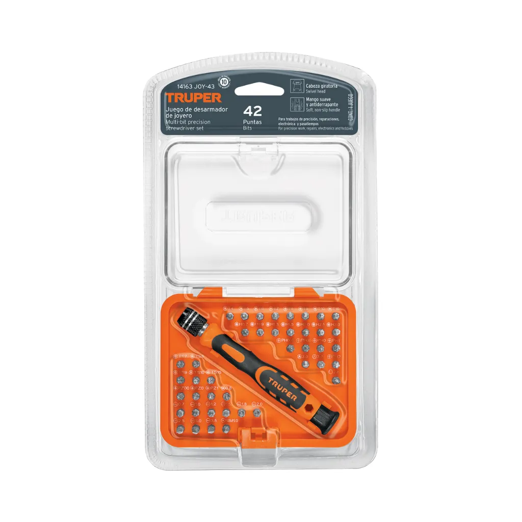 [14163] JUEGO DE DESARMADORES JOYERO 43 PZAS  JOY-43 TRUPER