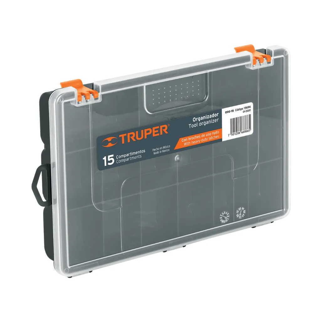 [19896] ORGANIZADOR 11 PULGADAS CON 15 COMPARTIMENTOS TRUPER