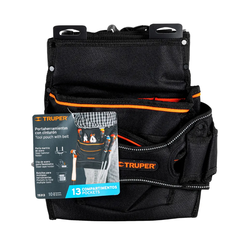 PORTA HERRAMIENTAS DE POLIESTER 13 COMP. (PONY-13) TRUPER