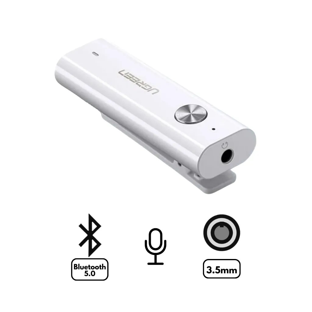RECEPTOR DE AUDIO BLUETOOTH VERSIÓN 5.0 CON AUDIO 3.5 UGREEN
