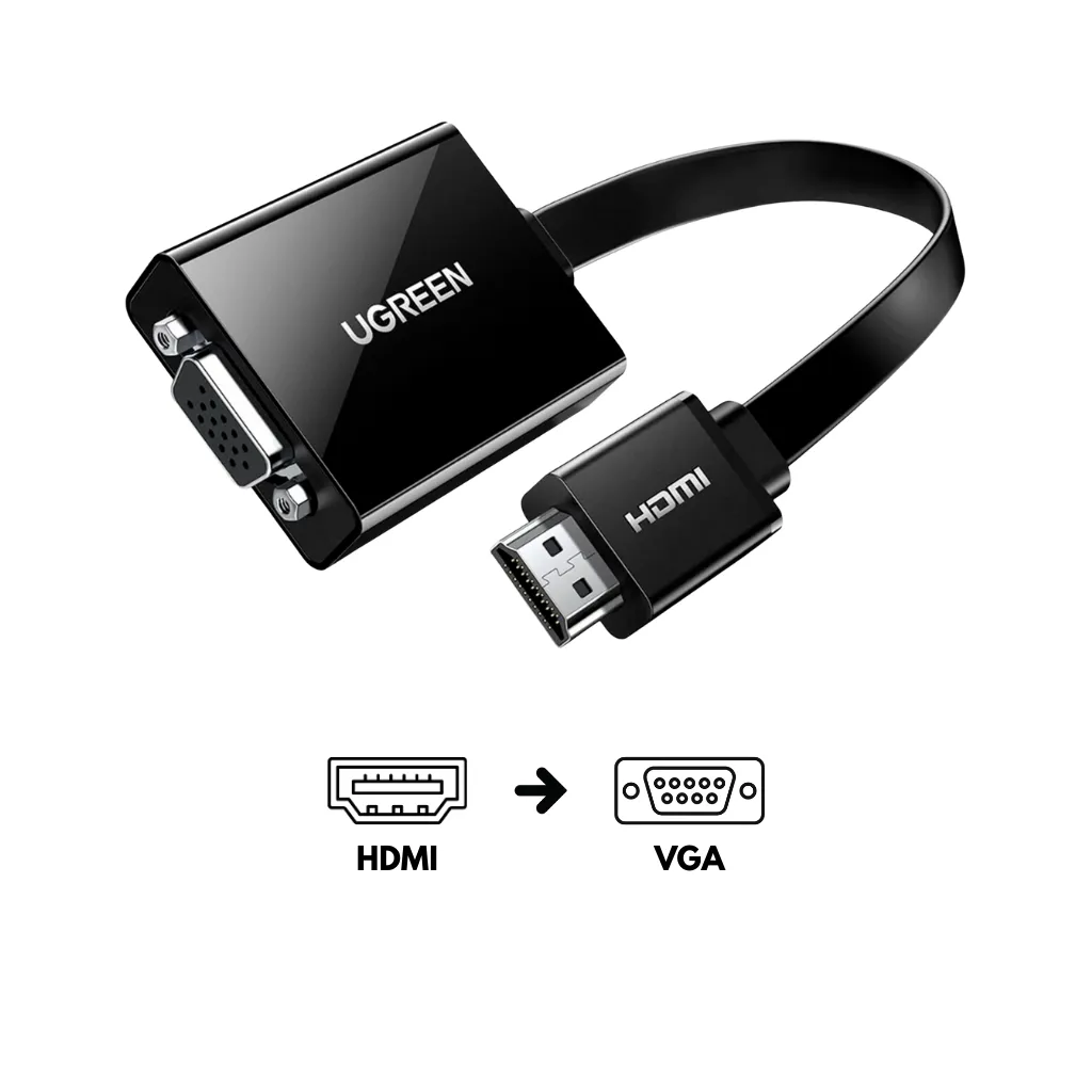 ADAPTADOR HDMI A VGA 25CM MM103 UGREEN