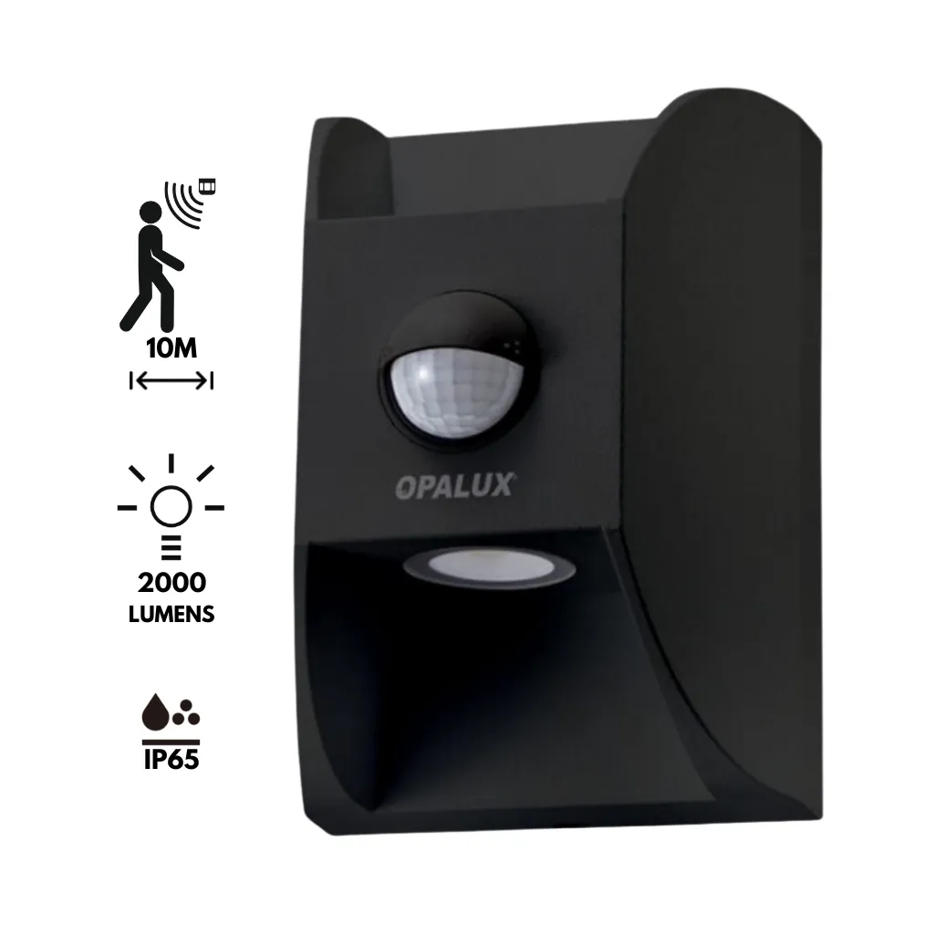 APLIQUE LED PARA PARED INTERIOR Y EXTERIOR 3000K CO OPALUX