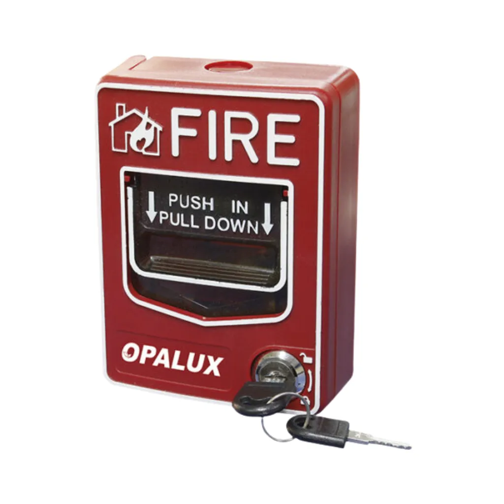 ESTACION MANUAL DE ALARMA OPALUX 9-28V DC 140X105X OPALUX