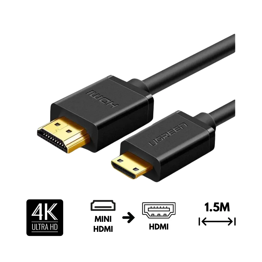 CABLE MINI HDMI MACHO A HDMI MACHO 1.5M UGREEN