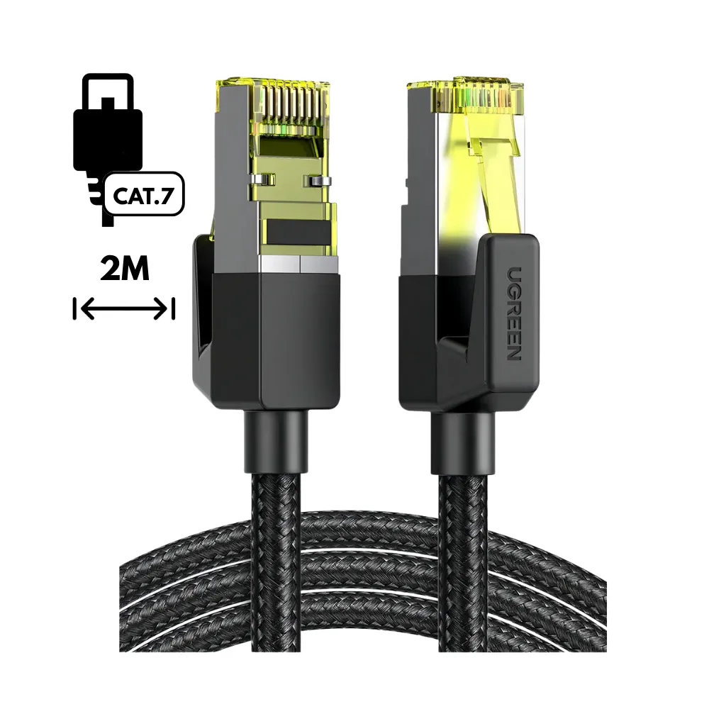 [80423] PATCH CORD CAT7 TRENZADO COBRE PURO 2MTS UGREEN
