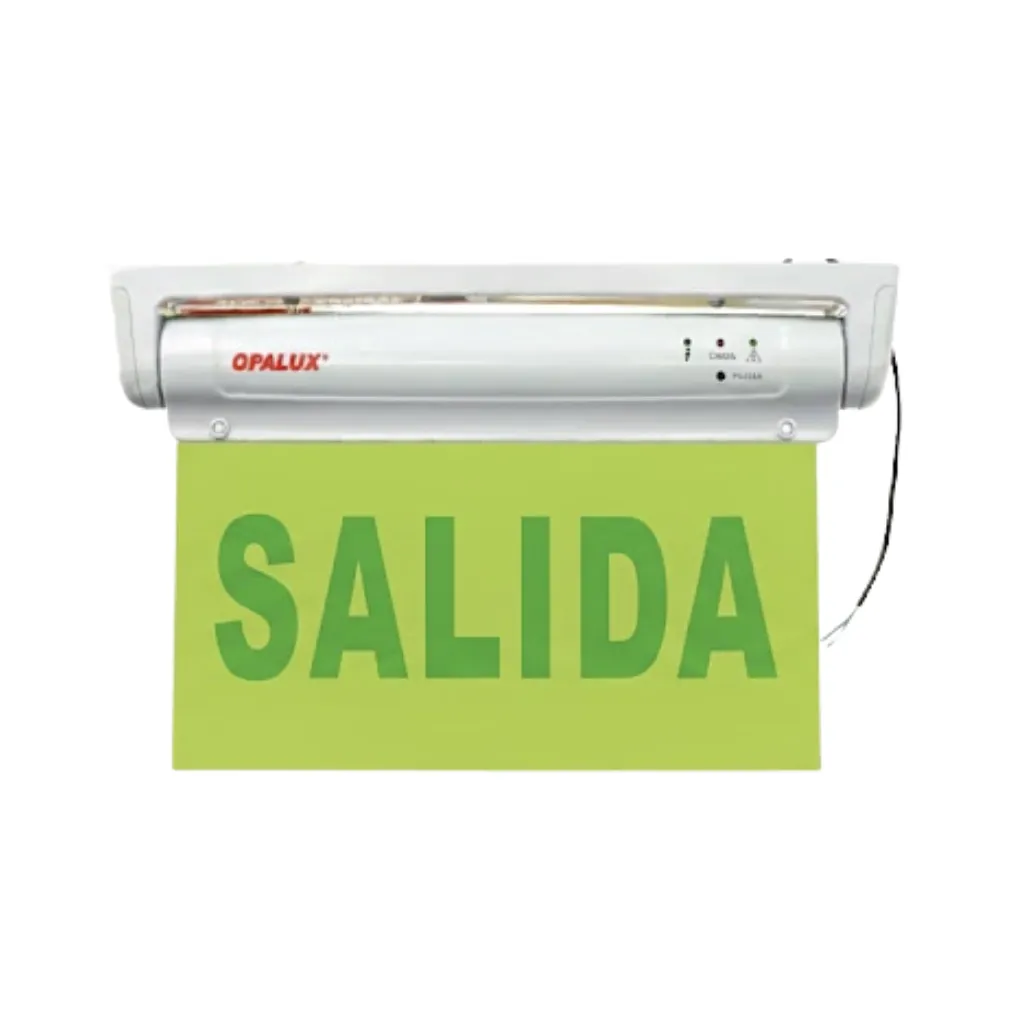 [OP-2912] SEÑALIZADOR DE EMERGENCIA ACRILICO  TRANSPARENTE OPALUX
