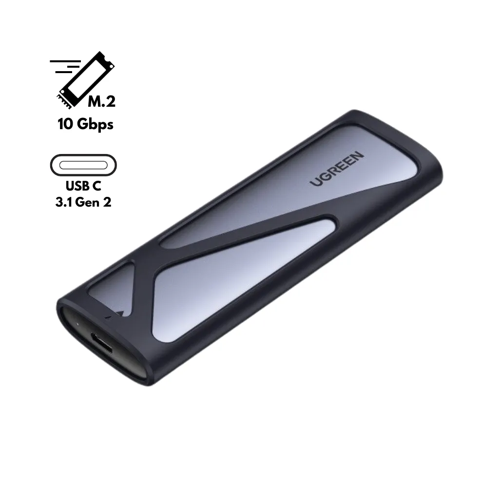 [90264] CASE P/NVMe SATA M.2  USB-C 3.1GEN2 USB-C/USB A 10 GBPS CM400 UGREEN