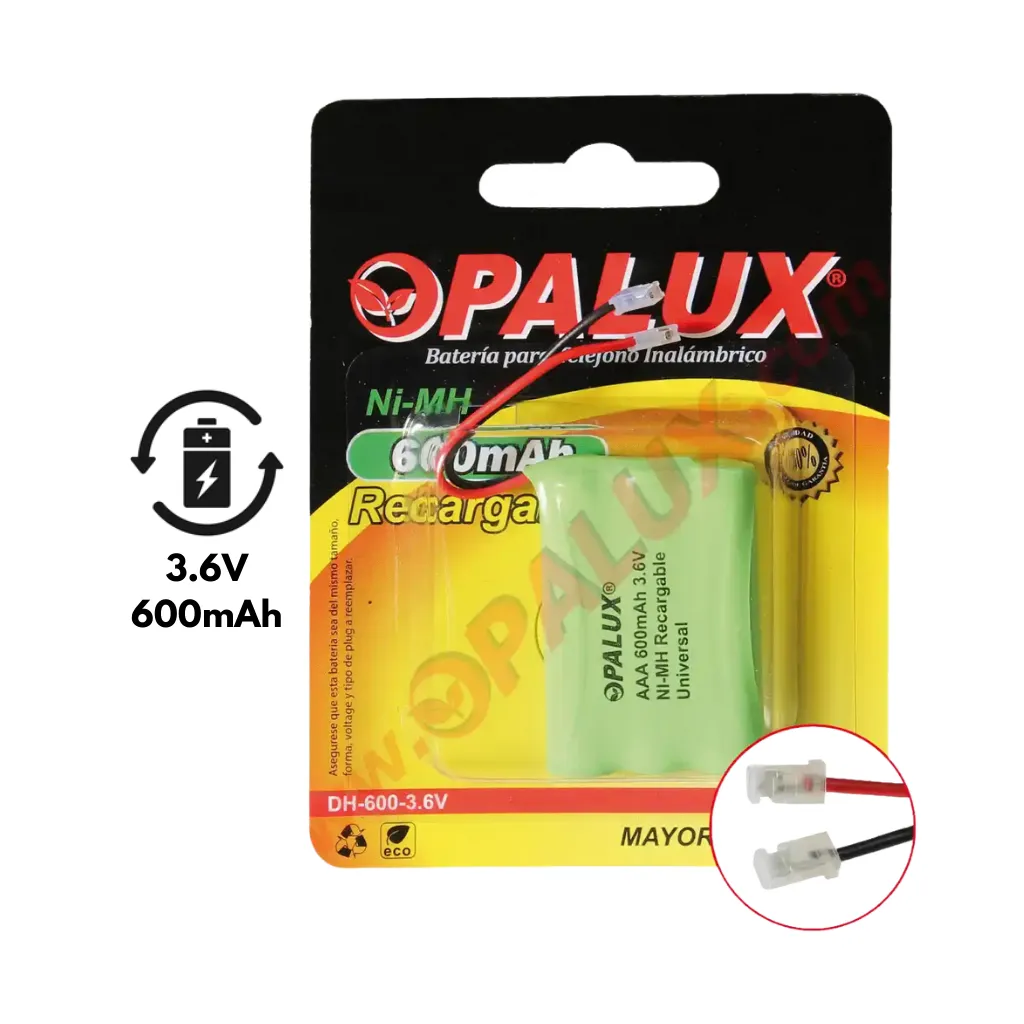 PILA RECARGABLE 3.6V OPALUX