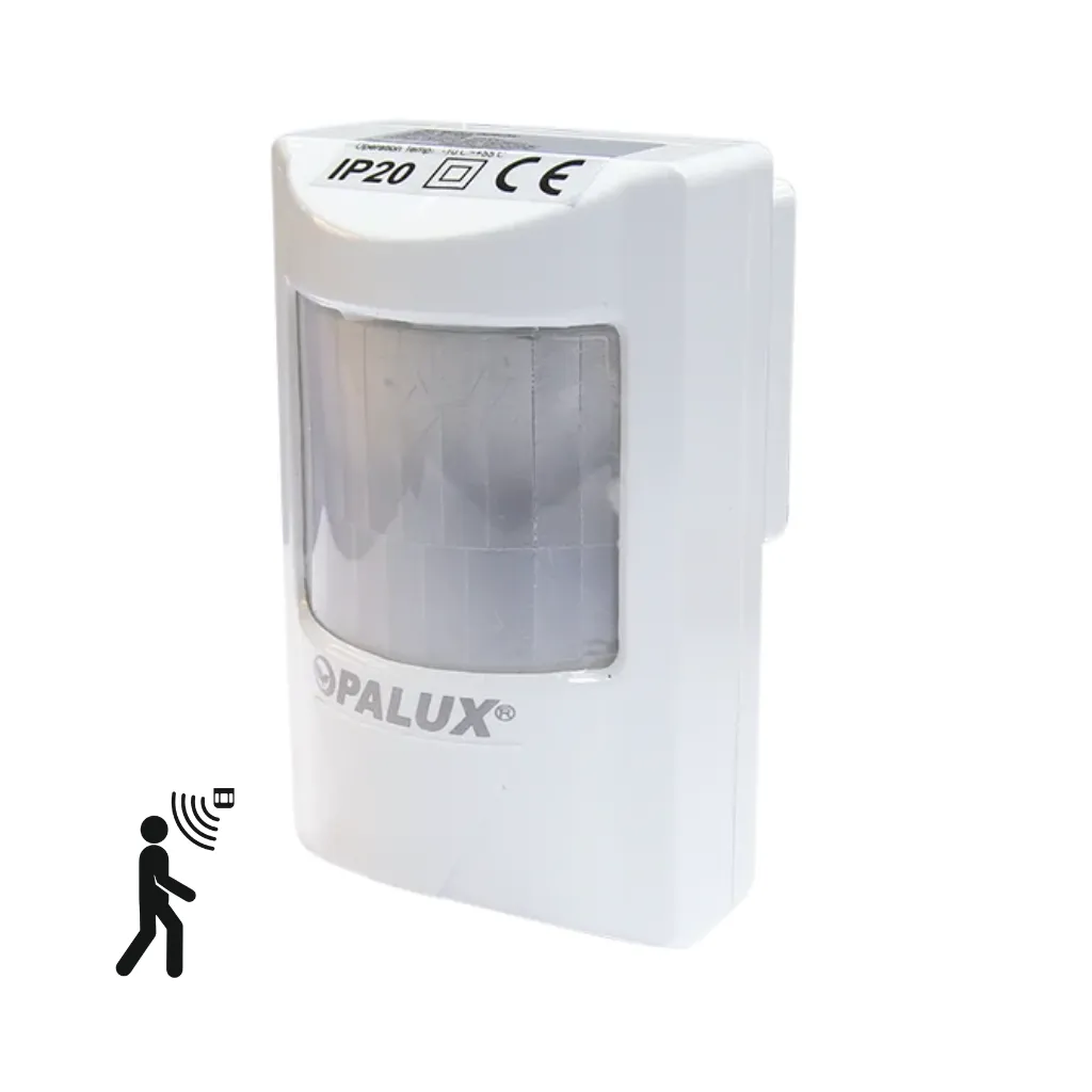 SENSOR DE MOVIMIENTO 180° 12VDC-15MTS INALAMBRICO P/PARED (PIR) OPALUX