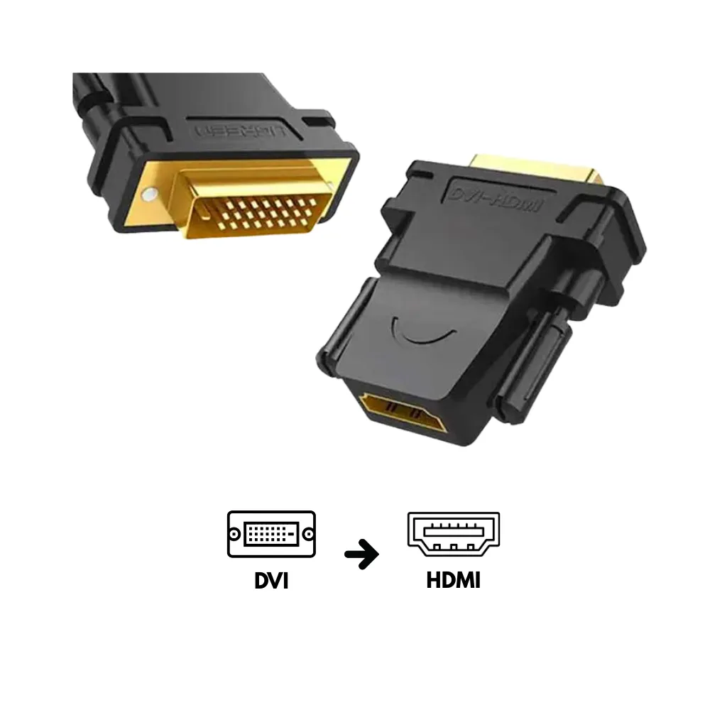 [20124] DVI-D 24+1MACHO DVI-HDMI HEMBRA ALTA UGREEN