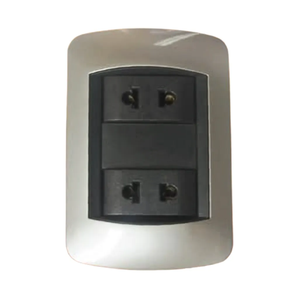 TOMACORRIENTE DOBLE 2P 250VAC 15AMP OPALUX