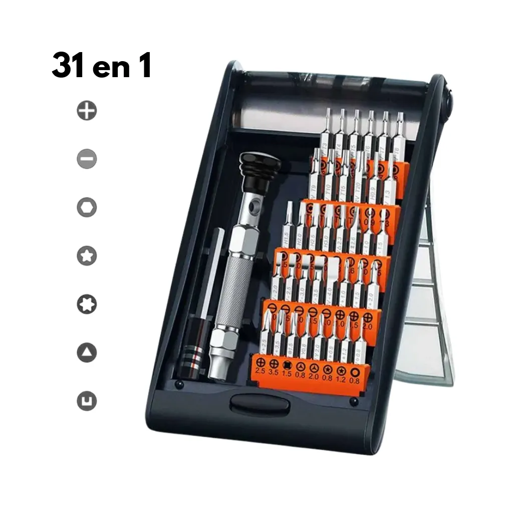 [80459] JUEGO DE DESTORNILLADORES DE ALEACIÓN DE ALUMINIO CLACK 38 EN 1 CM372 UGREEN