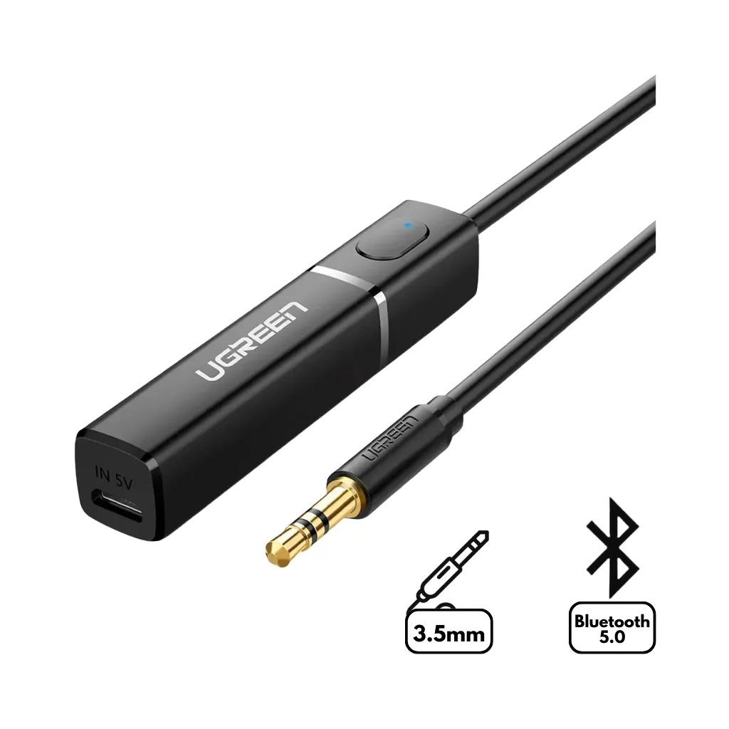 [40761] TRANSMISOR BLUETOOTH PUERTO DE AUDIO DE 3.5 MM SONIDO HIFI CM107 UGREEN