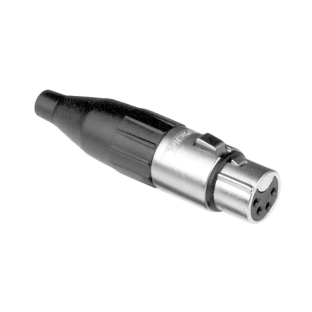 [AC4F] JACK CANON AEREO HEMBRA DE 4PIN AMPHENOL