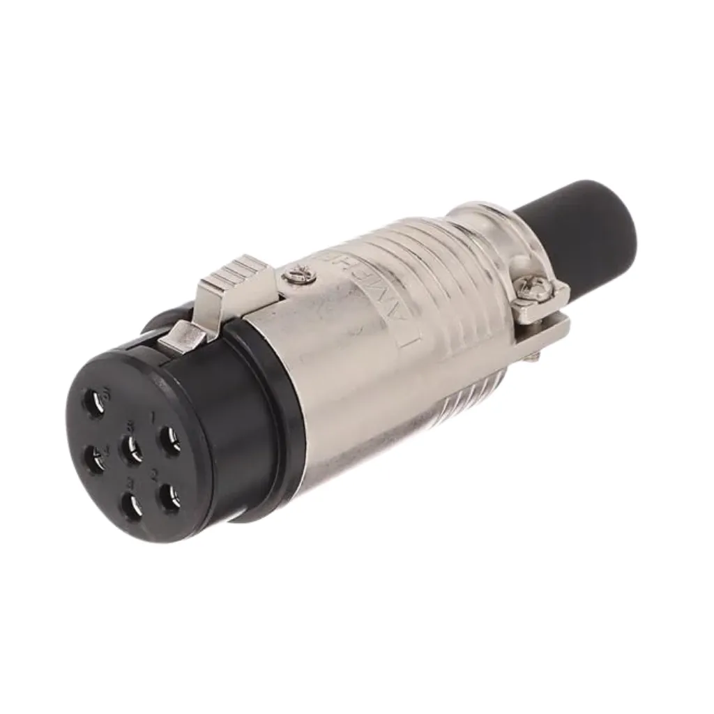 [EP-6-11P] JACK SPEAKON HEMBRA AEREO 6PIN EP-6-11P  AMPHENOL