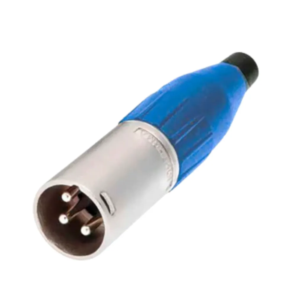 PLUG CANON AEREO 3P AZUL AMPHENOL