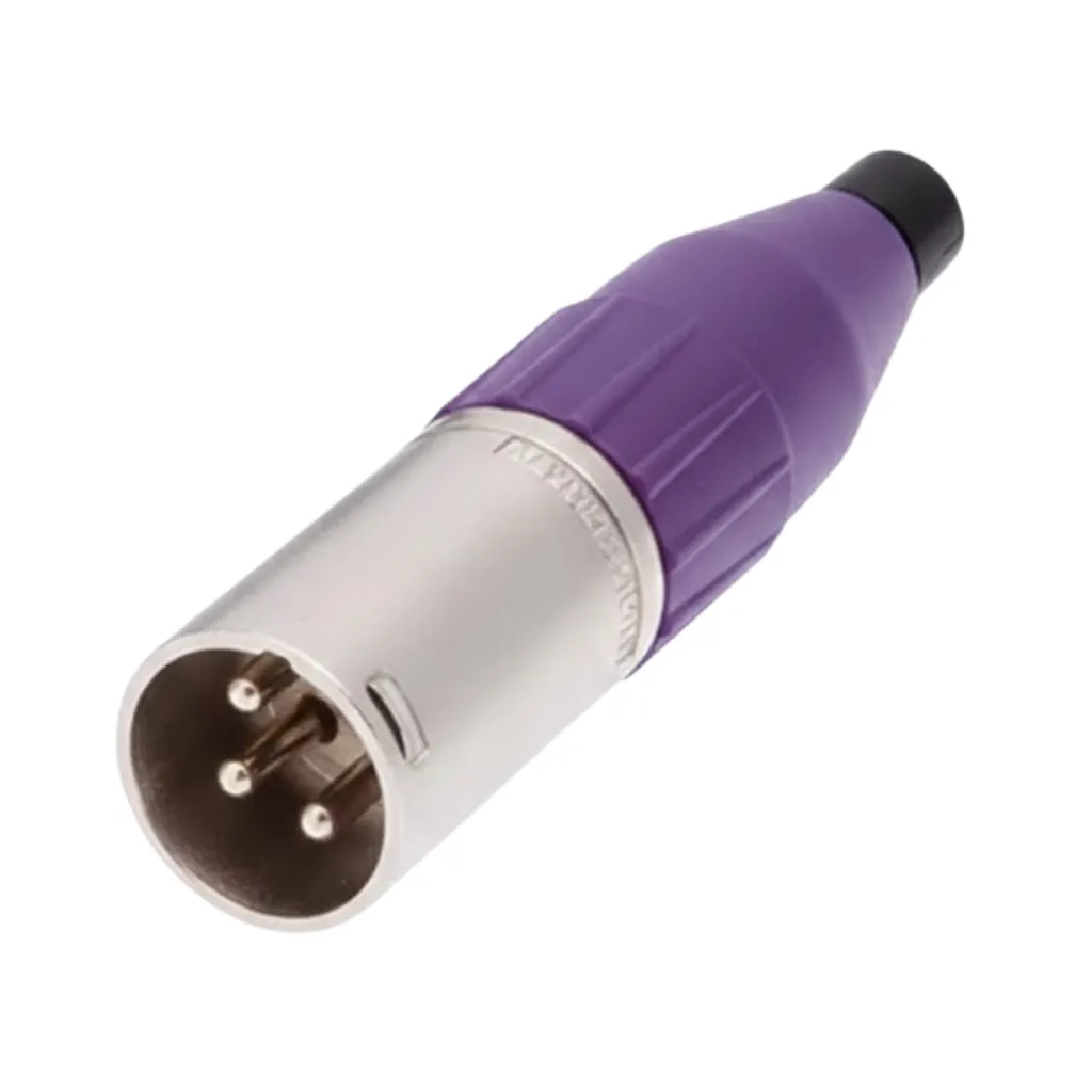 PLUG CANON AEREO 3P VIOLETA AMPHENOL