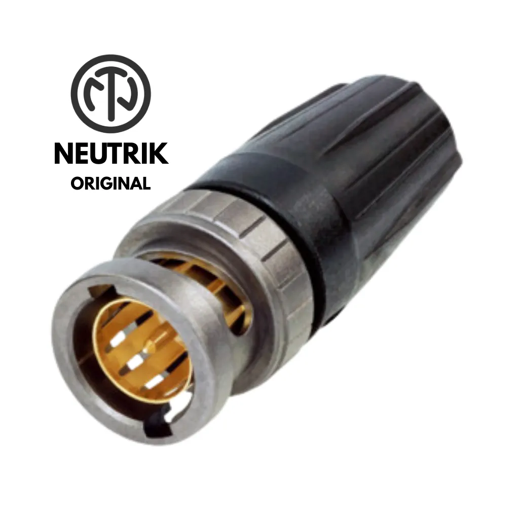 [NBNC75BFG7X] CONECTOR 75 OHM BNC SDI UHD AEREO P/CABLE 24AWG ORIGINAL NEUTRIK