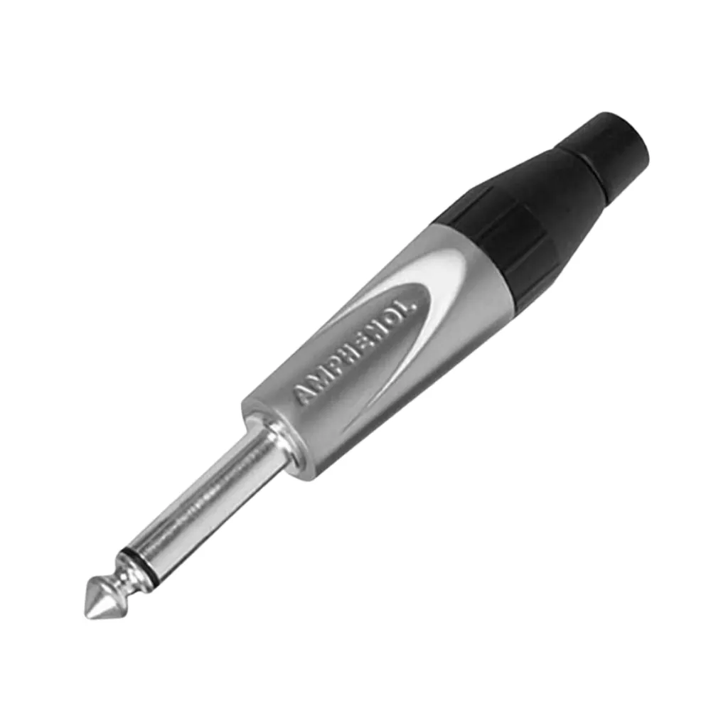 PLUG MONO 6.3MM  PLATEADO AMPHENOL