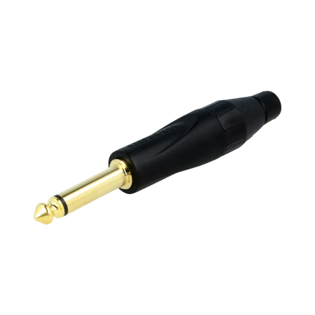 [TM2PB-AU] PLUG MONO 6.3MM 2VIAS RECTO NEGRO AMPHENOL