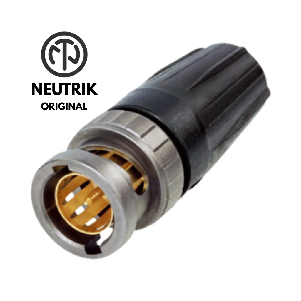 [NBNC75BJP9X] CONECTOR BNC SDI UHD AEREO P/CABLE FLEXIBLE 20AWG ORIGINAL NEUTRIK