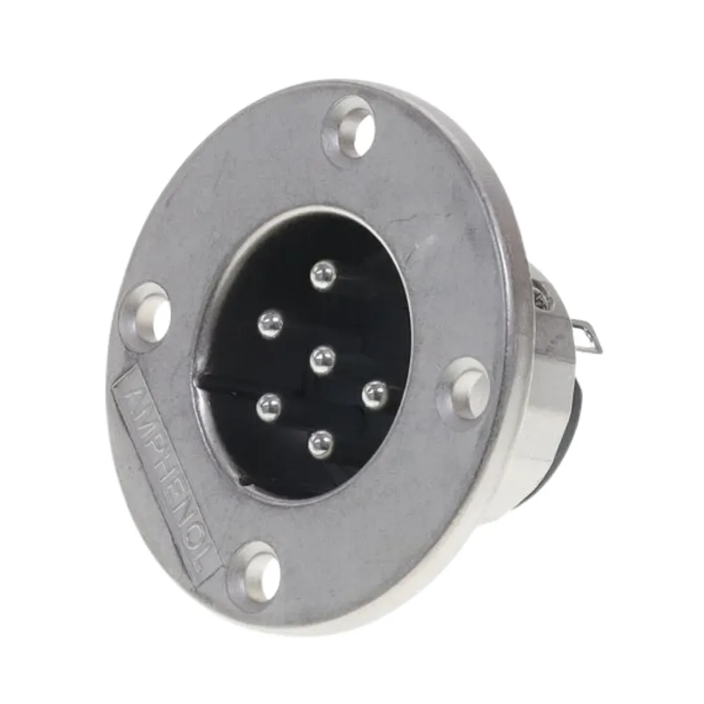 [EP-6-14] PLUG SPEAKON MACHO CHASIS 6PIN EP-6-14  AMPHENOL