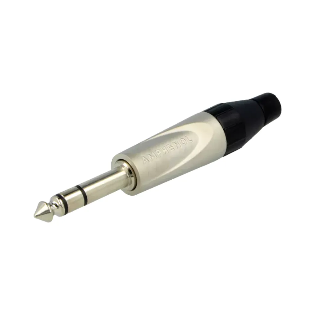 [TS3P] PLUG STEREO 6.3MM PLATEADO AMPHENOL