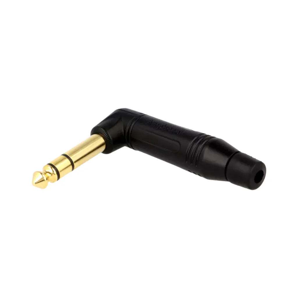 [ACPS-RB] PLUG STEREO ANGULO 1/4 ANGULO (6.35MM) NEGRO AMPHENOL