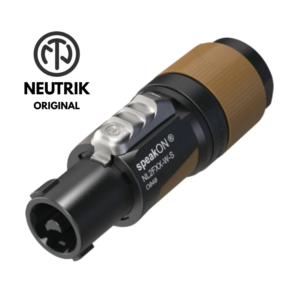 [NL2FXX-W-S] CONECTOR SPEAKON AEREO 2 POLE PLUG ORIGINAL NEUTRIK
