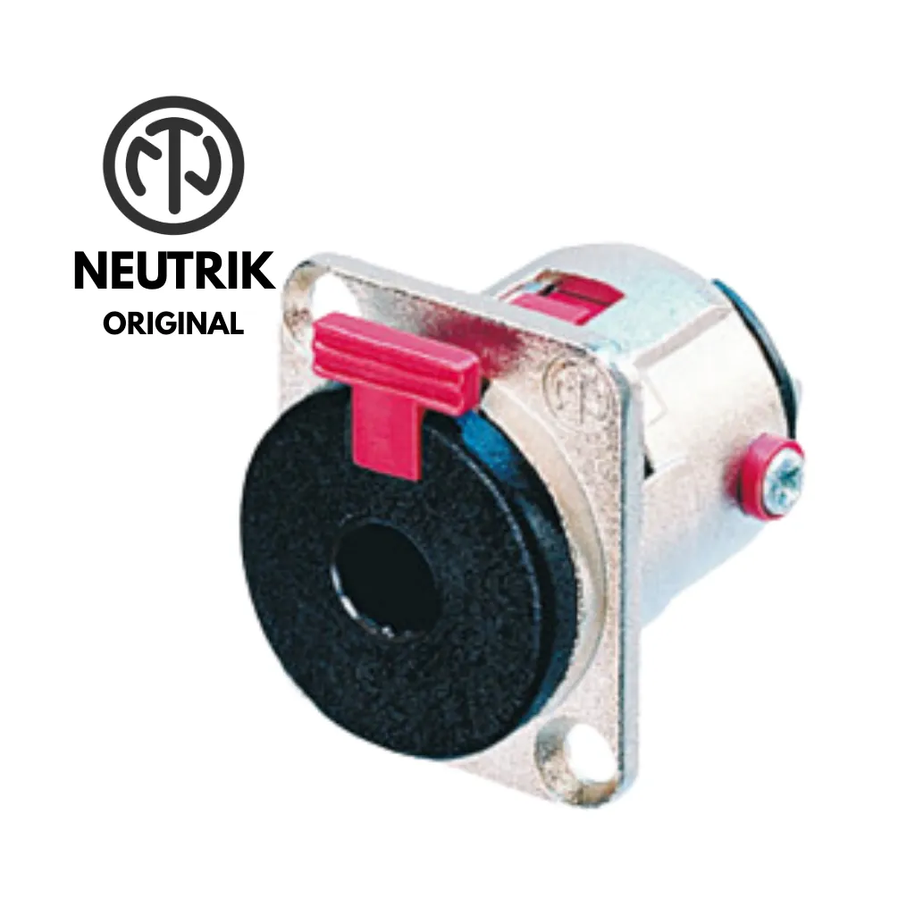 [NJ3FP6C] CONECTOR HEMBRA CHASIS P/PLUG DE 1/4 MONO Y STEREO ORIGINAL NEUTRIK