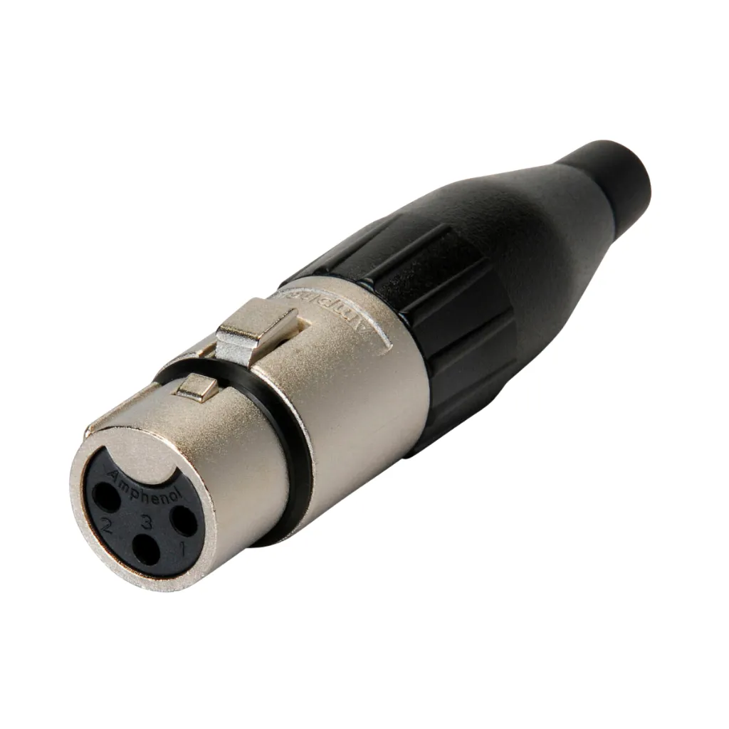 AC3F JACK CANON AEREO NEGRO AMPHENOL