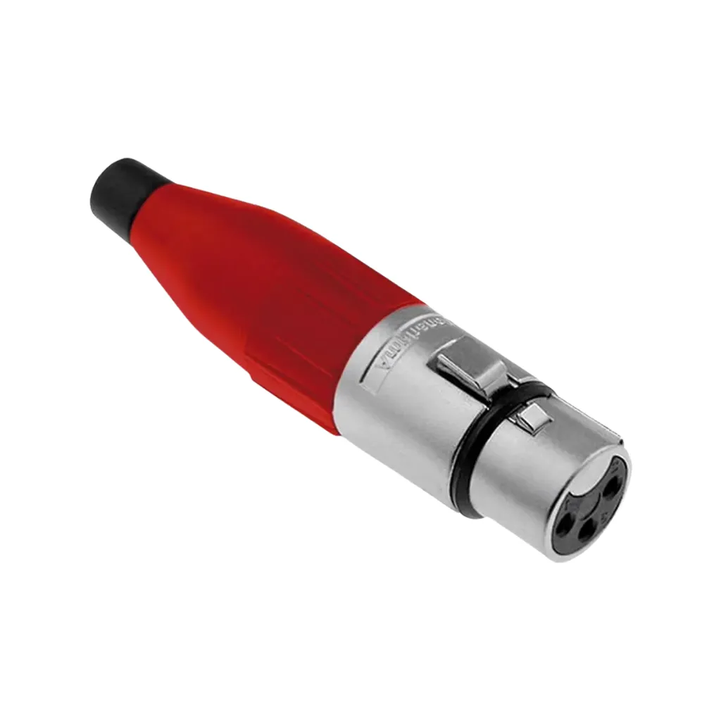 [AC3F-RED] JACK CANON AEREO ROJO AMPHENOL