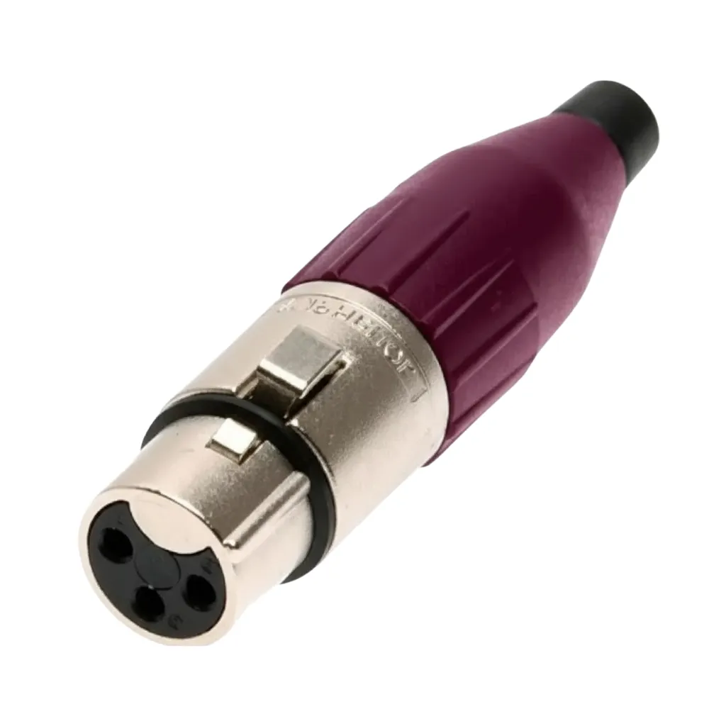 [AC3F-VIO] JACK CANON AEREO VIOLETA AMPHENOL