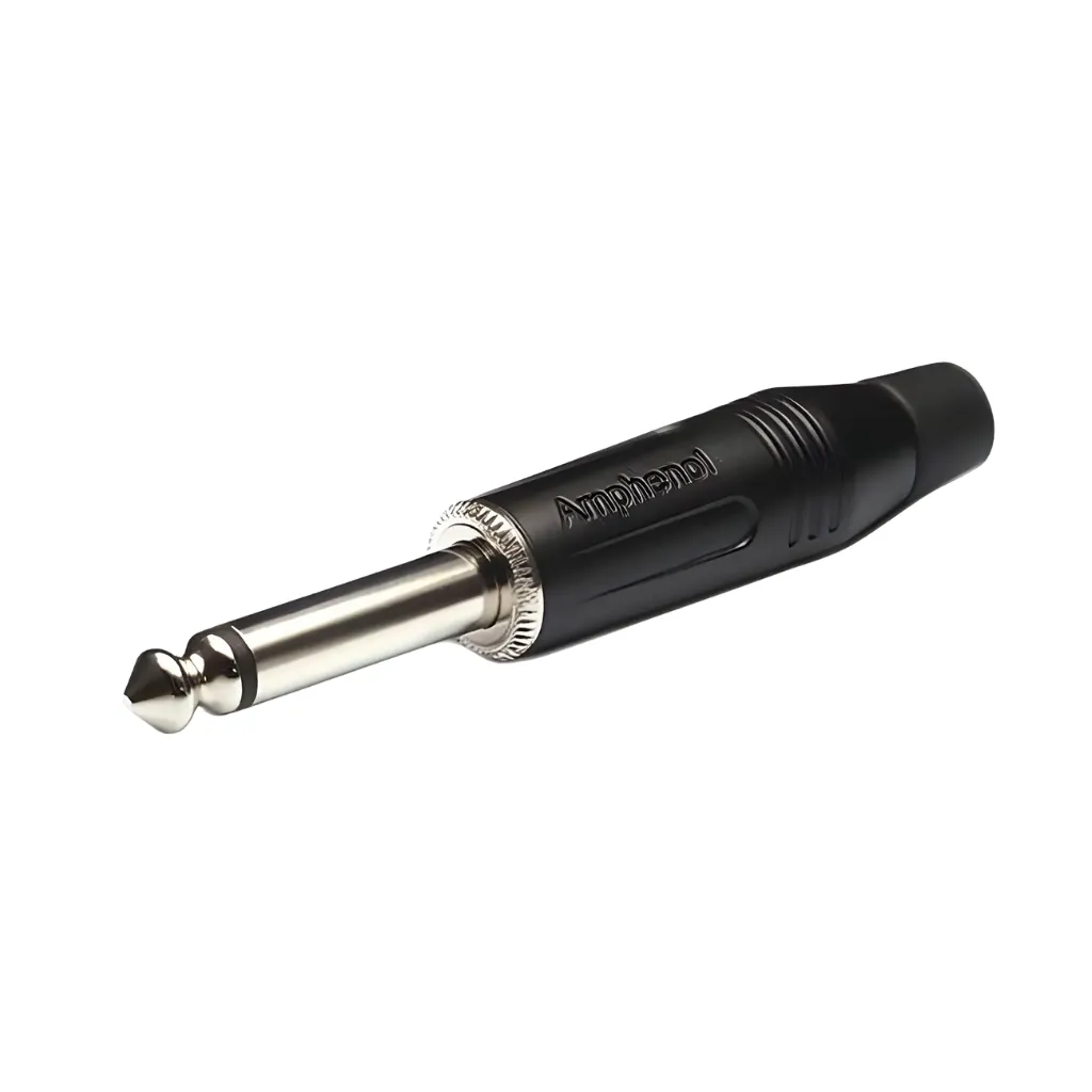 PLUG MONO 6.3MM STANTARD NEGRO AMPHENOL