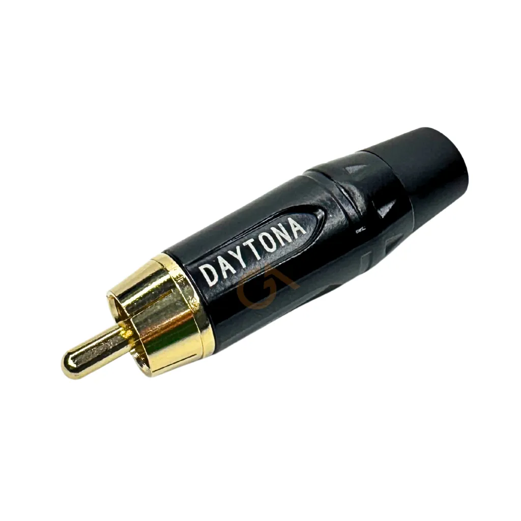 CONECTOR RCA MACHO NEGRO DAYTONA