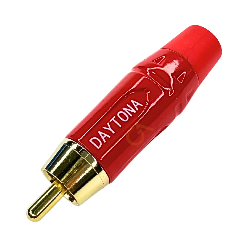 CONECTOR RCA MACHO ROJO DAYTONA