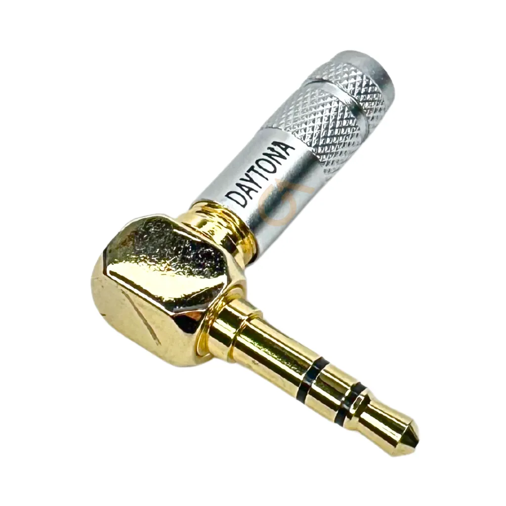 CONECTOR STEREO 3.5MM TIPO "L" PLATA DAYTONA