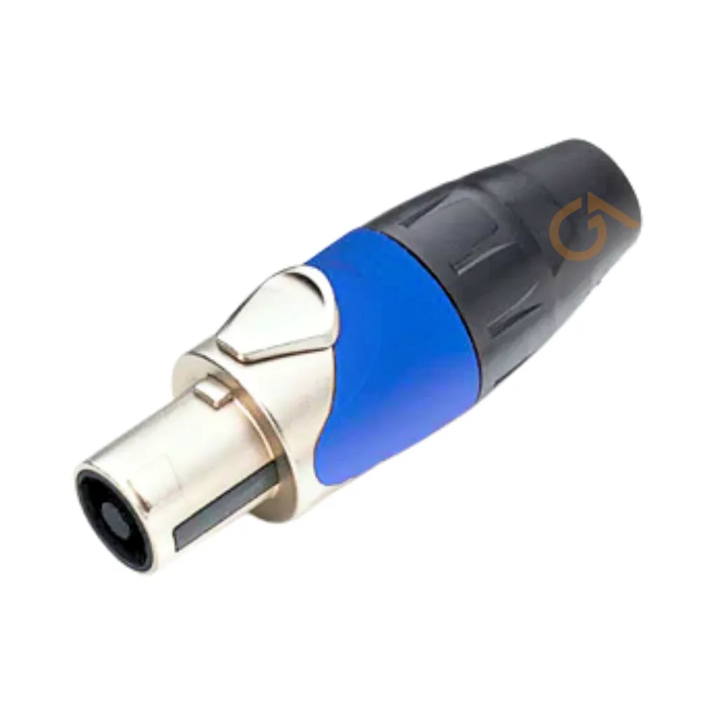 [AL-DSP4FN-BL] CONECTOR SPEAKON METALICO PARA PARLANTE AZUL DAYTONA