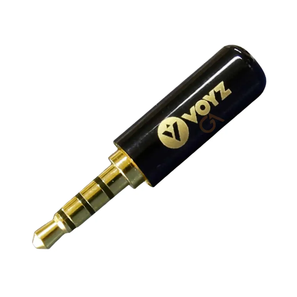 [P-384BK] CONECTOR STEREO 3 LÍNEAS COLOR NEGRO