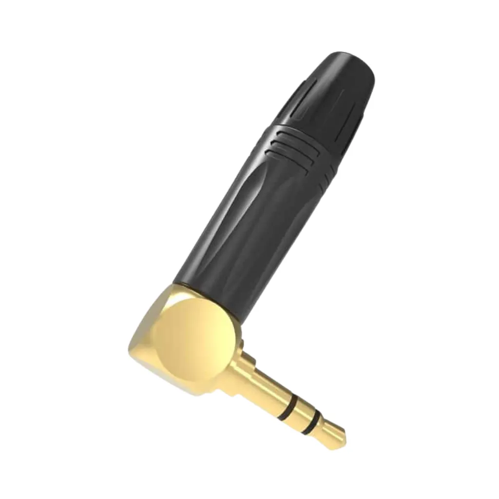 PLUG STEREO CHICO 3.5MM  NEGRO DORADO T/L  SEETRONIC