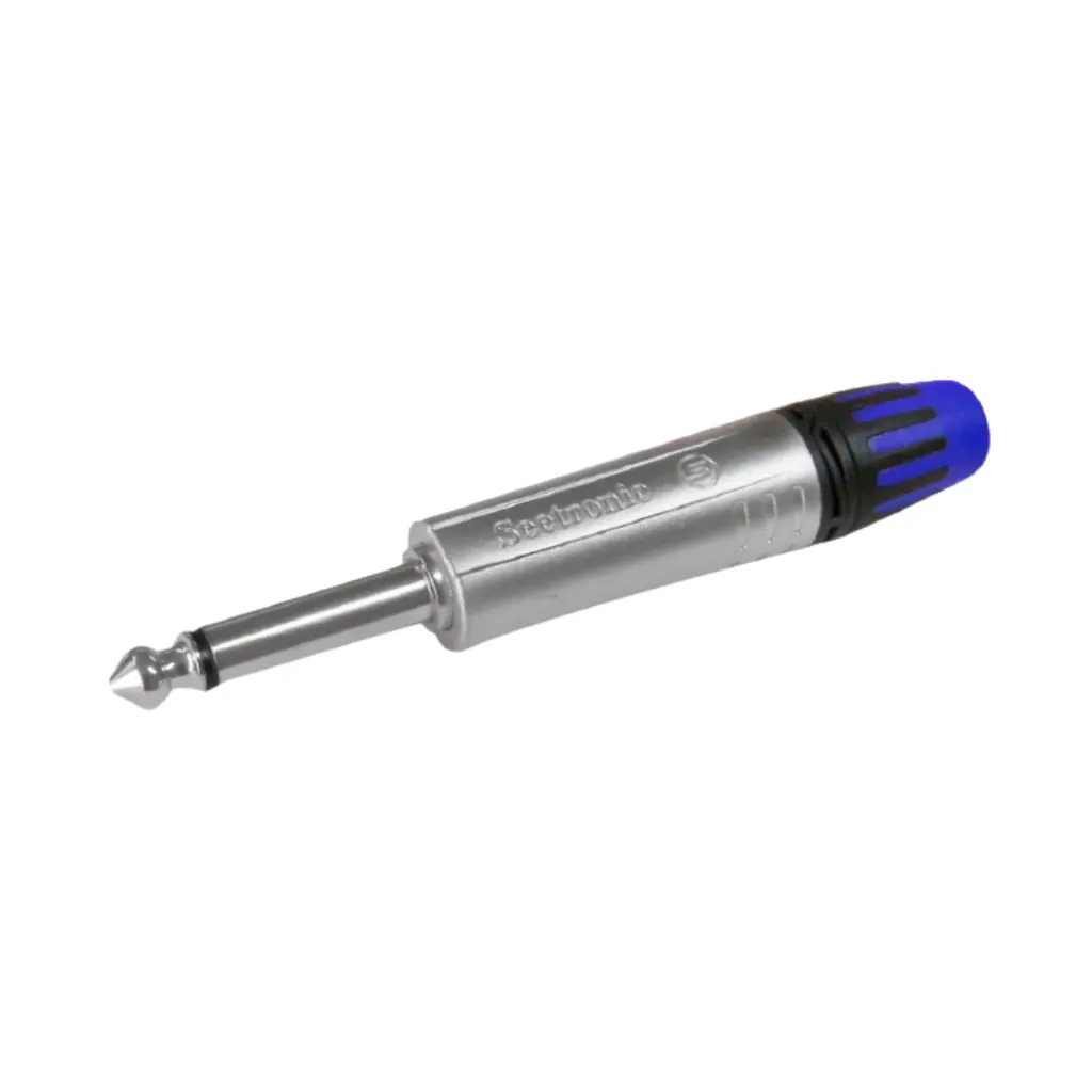 [MP2X-AZ] PLUG MONO 6.3MM AZUL SEETRONIC