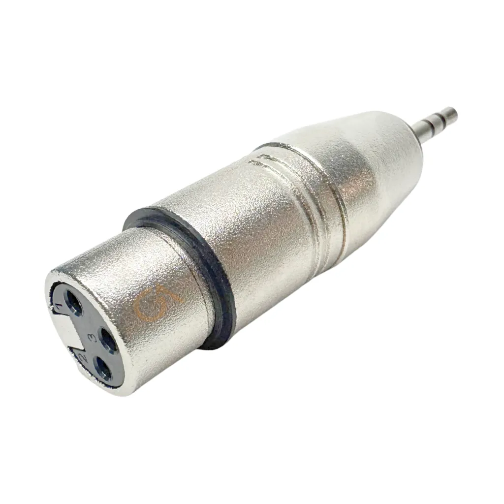 ADAPTADOR METAL JACK XLR A PLUG STEREO 3.5MM (K7098D)