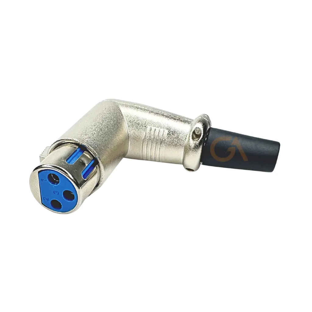 [A7095-3P] JACK CANON AEREO EN ANGULO RECTO PLATEADO (K7095-3P)