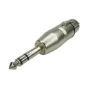 ADAPTADOR JACK A PLUG 6.3MM STEREO